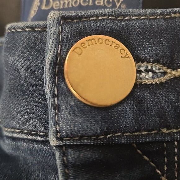 Democracy Ab Solution Comfort Stretch Jeans Womens 16 Blue Casual Streetwear - Picture 2 of 9